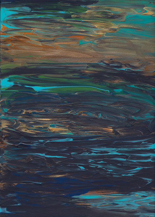 Fisherman's View Metallic Painting