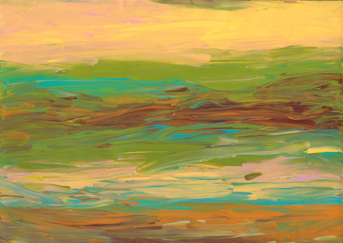 Summer Sun Fluid Art