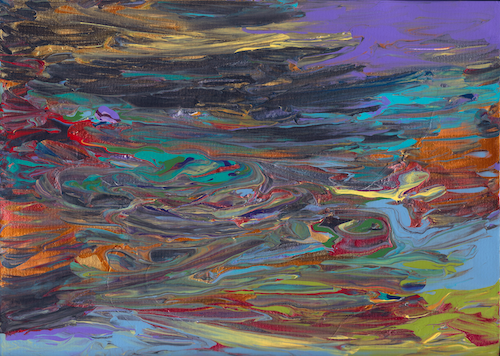 Fluid Rainbow - Finger Fluid Art by Queen Carleen